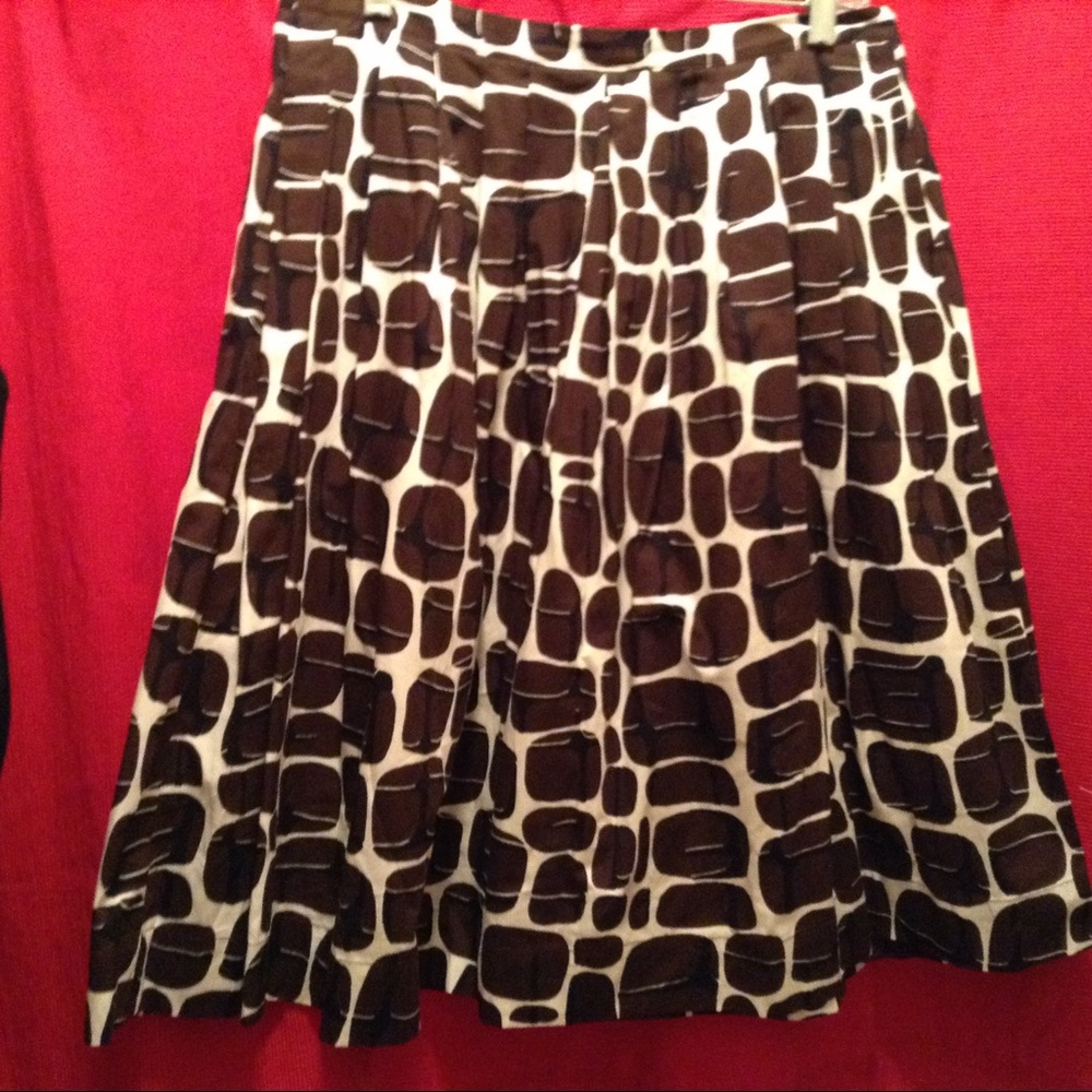 Anne Klein Brown, black and white Skirt